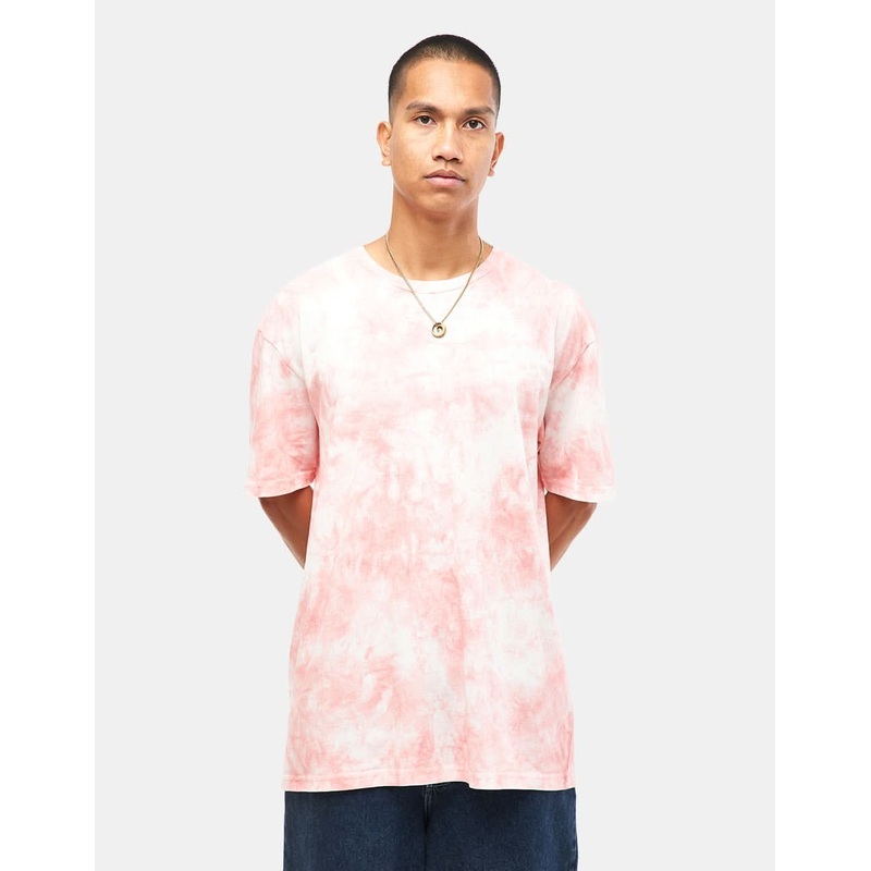 Route One Organic Tie Dye T-Shirt – Terracotta Pink