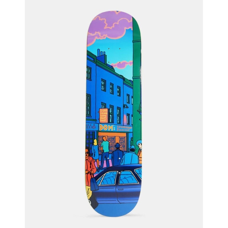 Skateboard Cafe Dom’s Secondhand Bookshop “High Street” Series Skateboard Deck – 8.38″