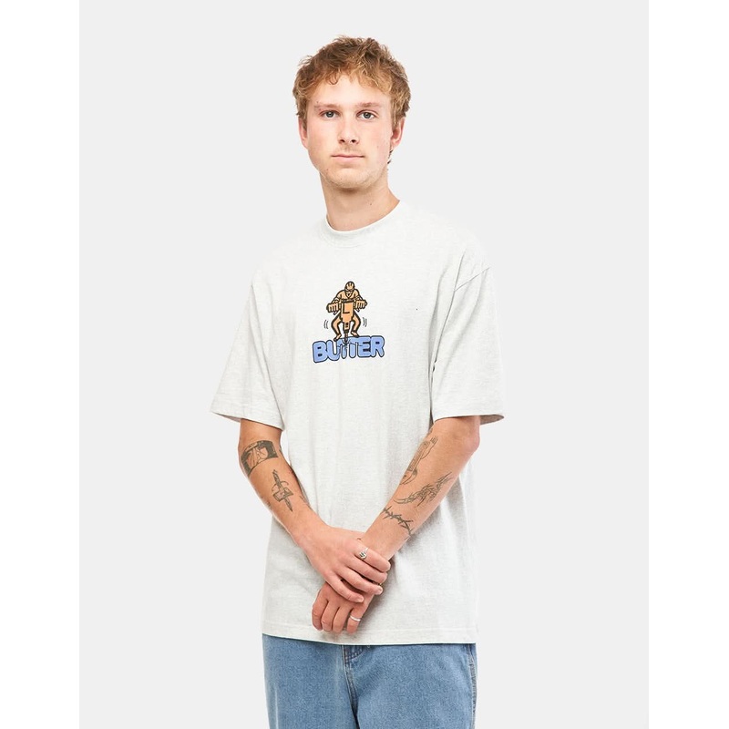 Butter Goods Jack Hammer T-Shirt – Ash