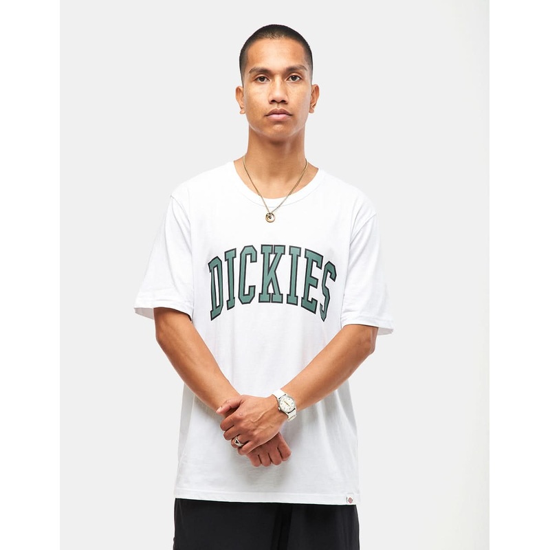 Dickies Aitkin T-Shirt – White/Dark Forest
