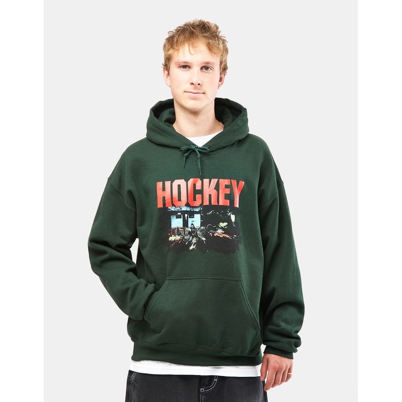 Hockey Raw Milk Pullover Hoodie – Forrest Green