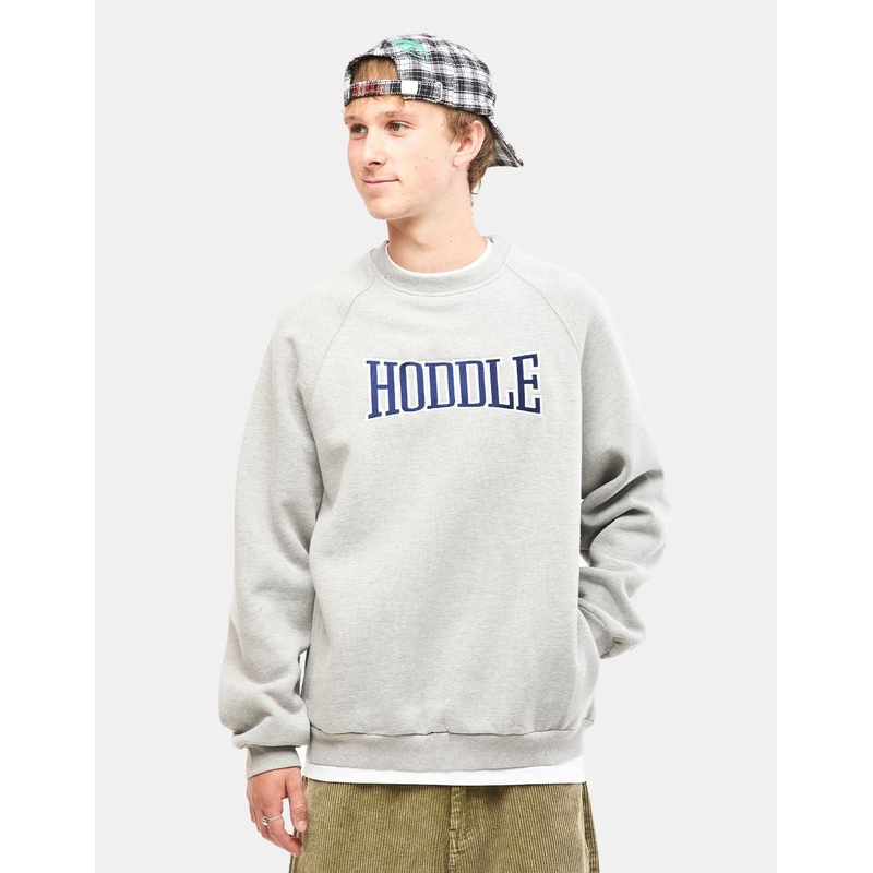 Hoddle Satellite Crewneck Sweater – Heather Grey
