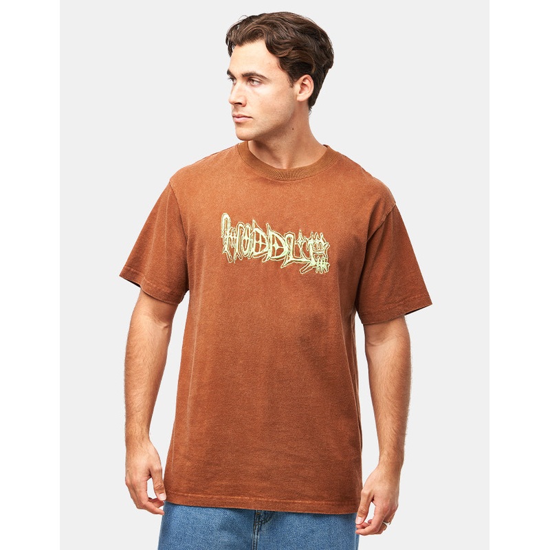 Hoddle Vision Logo T-Shirt – Brown/Green