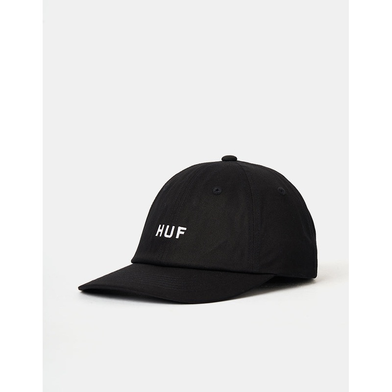 HUF Set OG Logo Curved Visor Cap – Black