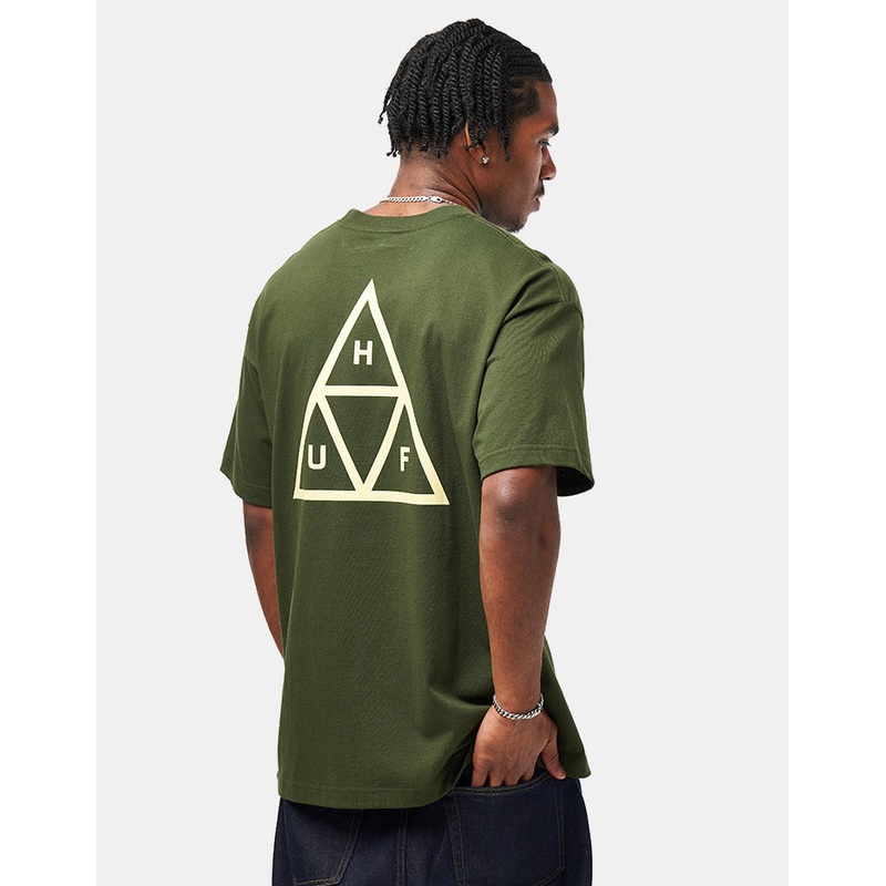 HUF Set Triple Triangle T-Shirt – Hunter Green