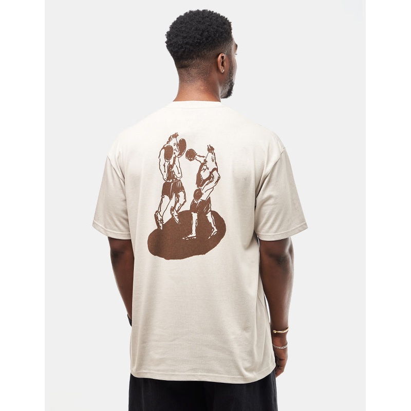 Last Resort AB x Julian Smith Boxers T-Shirt – Khaki/Brown