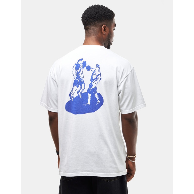 Last Resort AB x Julian Smith Boxers T-Shirt – White/Dirty Blue