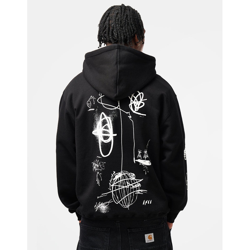 Last Resort AB x Julian Smith Expando Pullover Hoodie – Black/White
