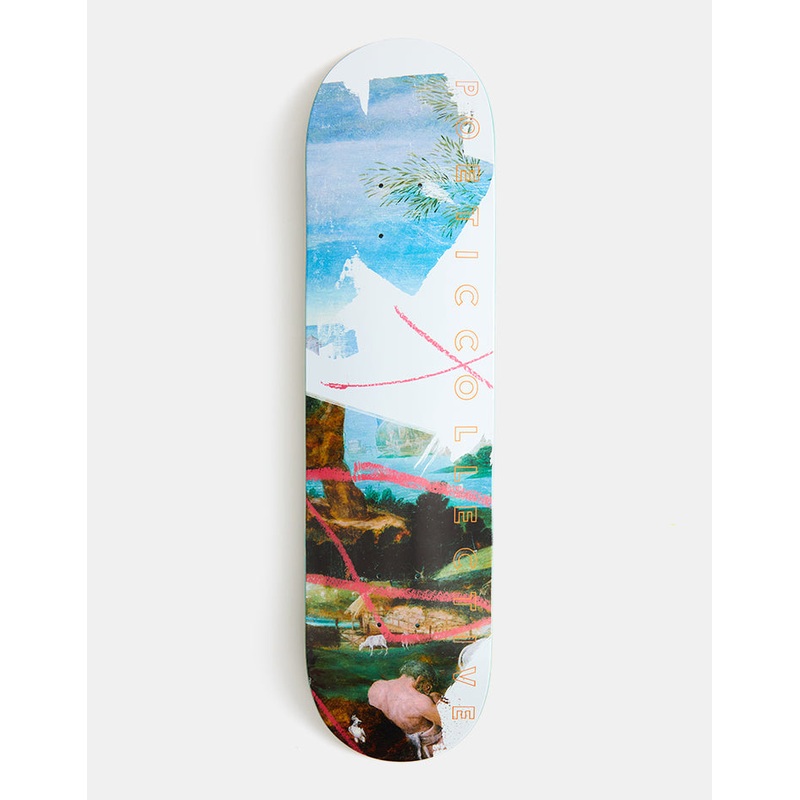 Poetic Collective Red Strokes Skateboard Deck