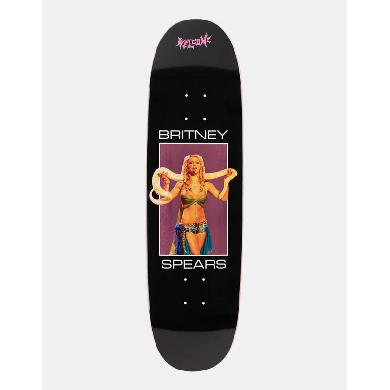 Welcome x Britney Spears Snake on Son of Boline Skateboard Deck – 8.8″