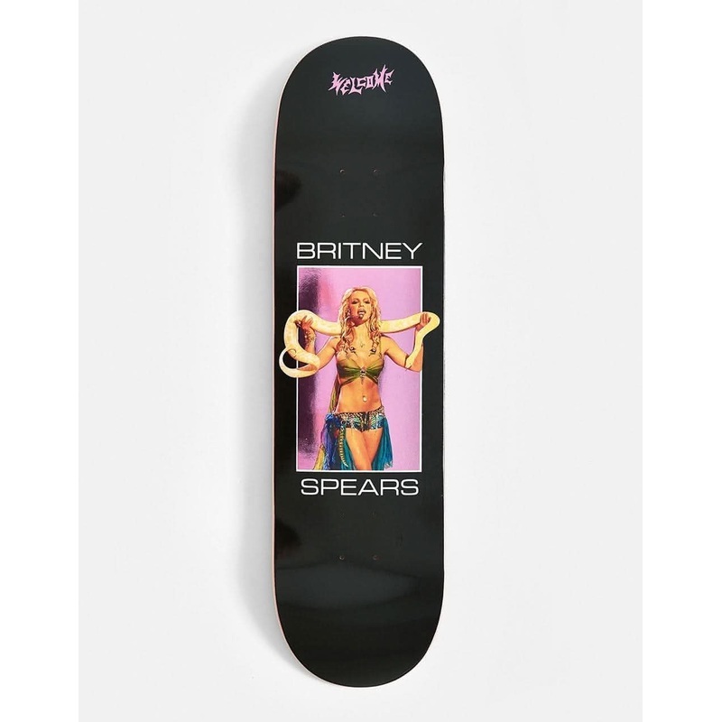Welcome x Britney Spears Snake Skateboard Deck – 8.5″