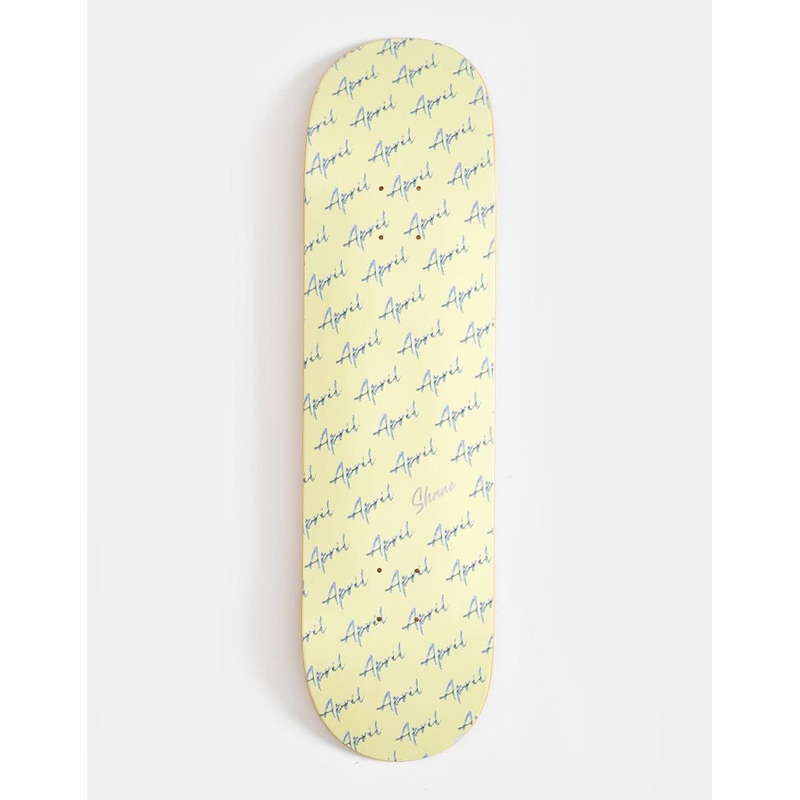 April O’Neill Script Logo Skateboard Deck – 8.5″