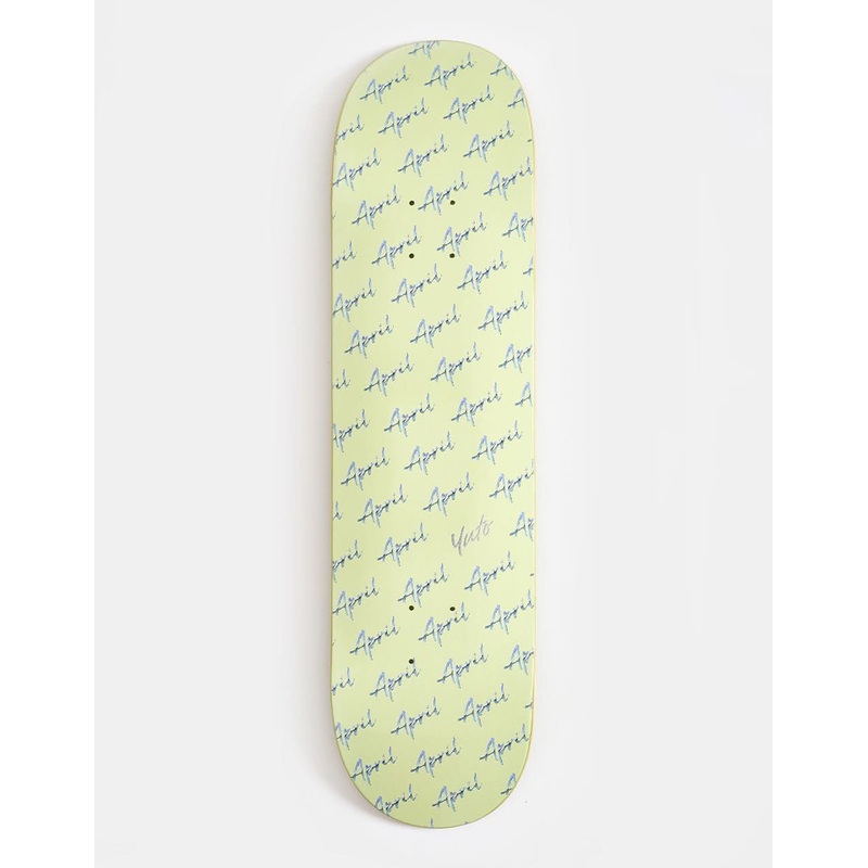 April Yuto Script Logo Skateboard Deck – 8.25″