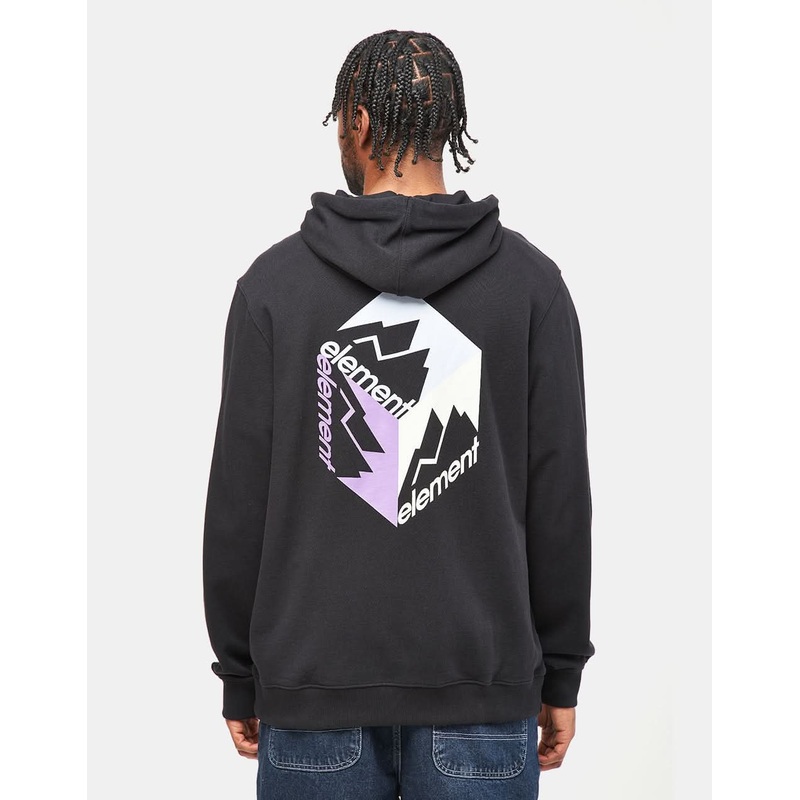 Element Joint Cube Pullover Hoodie – Flint Black