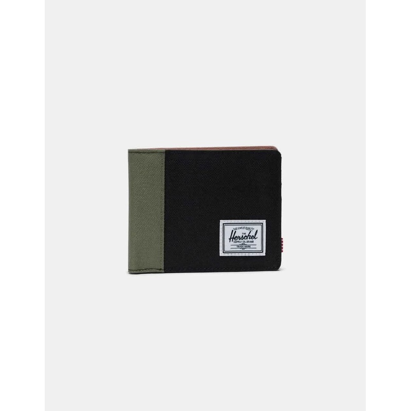 Herschel Supply Co. Roy Wallet – Black/Four Leaf Clover/Saddle Brown