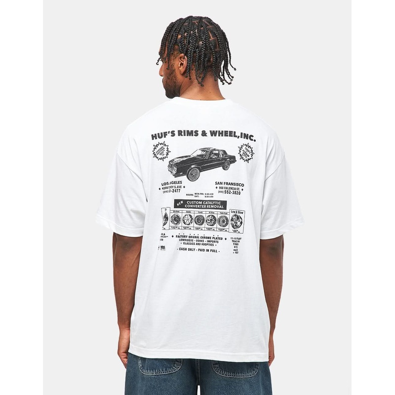 HUF Rim & Wheel Inc T-Shirt – White
