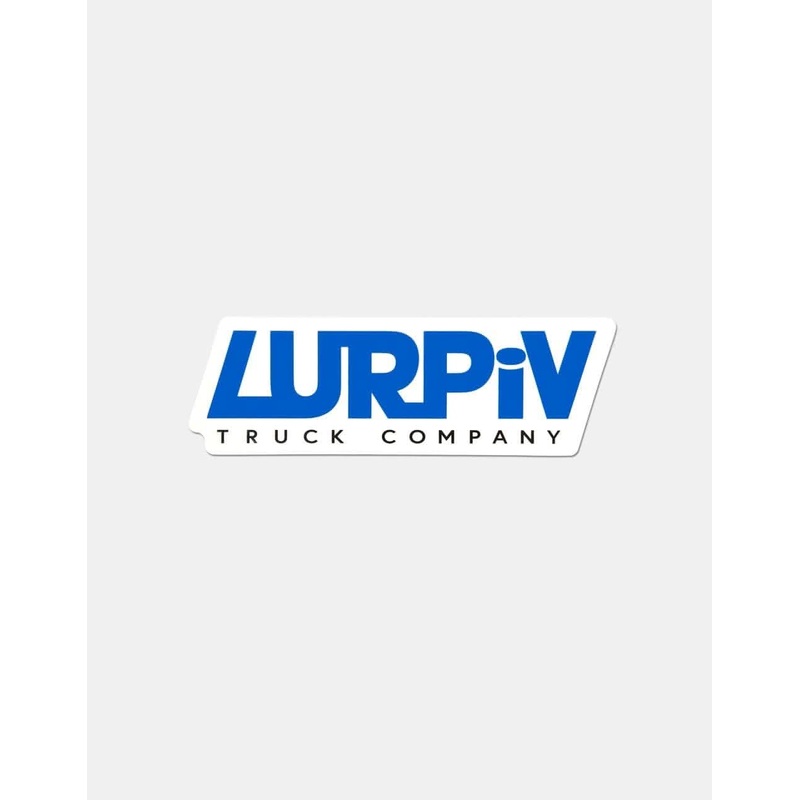 Lurpiv Big Logo Sticker – Blue