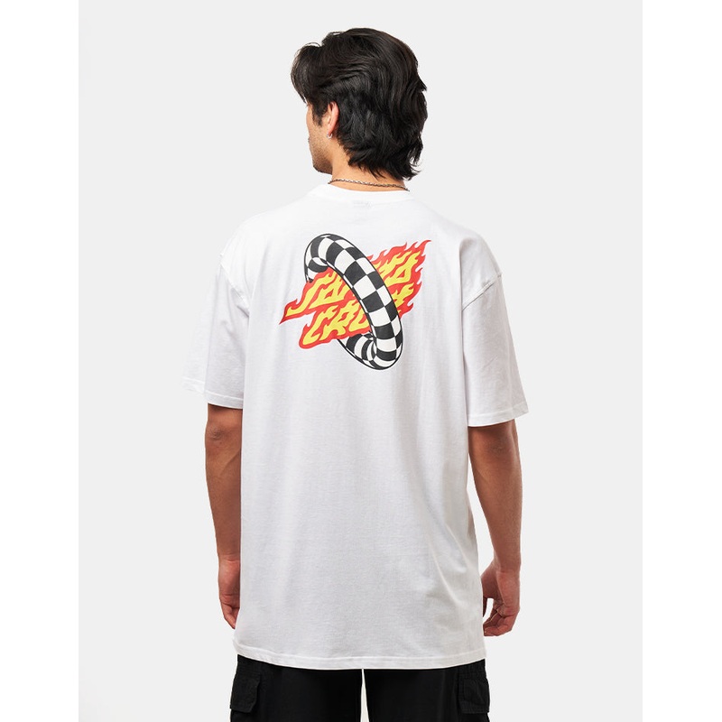 Santa Cruz Goal Flame T-Shirt – White