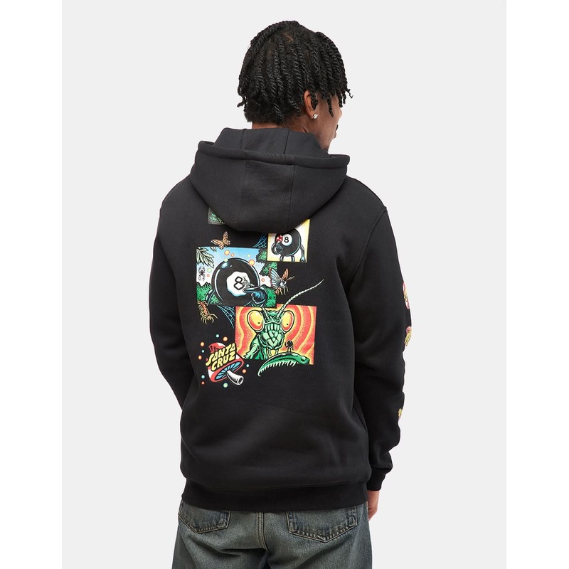 Santa Cruz Winkowski 8Ballr Comic Strip Pullover Hoodie – Black
