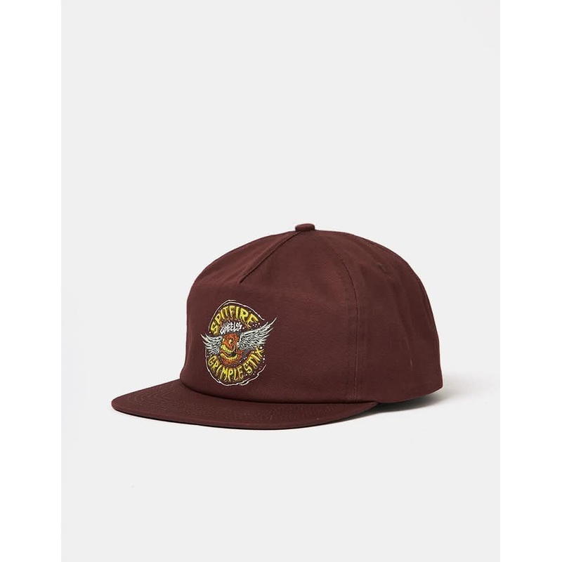 Spitfire x Grimple Stix Flying Grimple Snapback Cap – Maroon