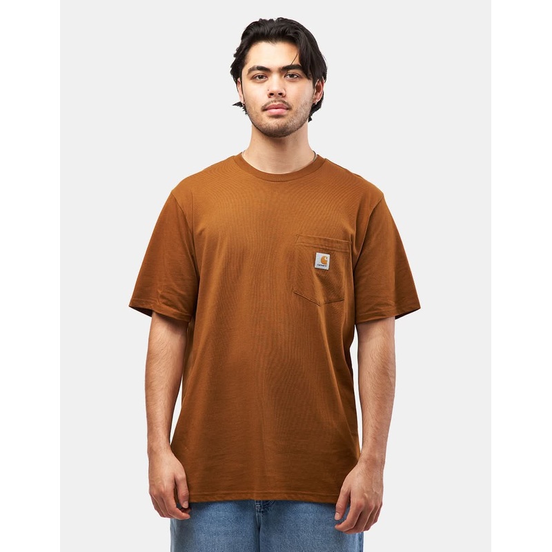Carhartt WIP S/S Pocket T-Shirt – Deep Hamilton Brown