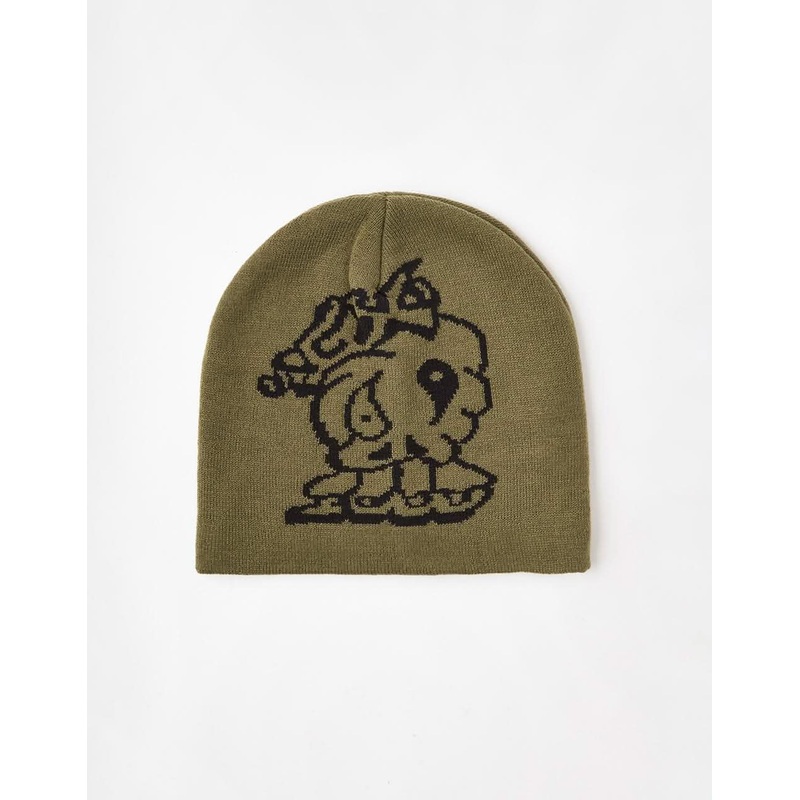 GX1000 Mind Over Matter Skully Beanie – Olive
