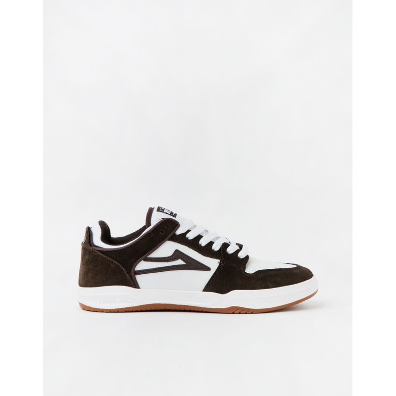 Lakai Telford Low Skate Shoes – Chocolate/White Suede