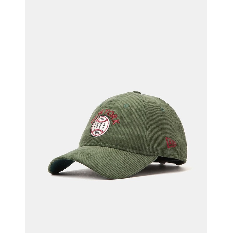 New Era Cord 9TWENTY New York Cap – Dark Green