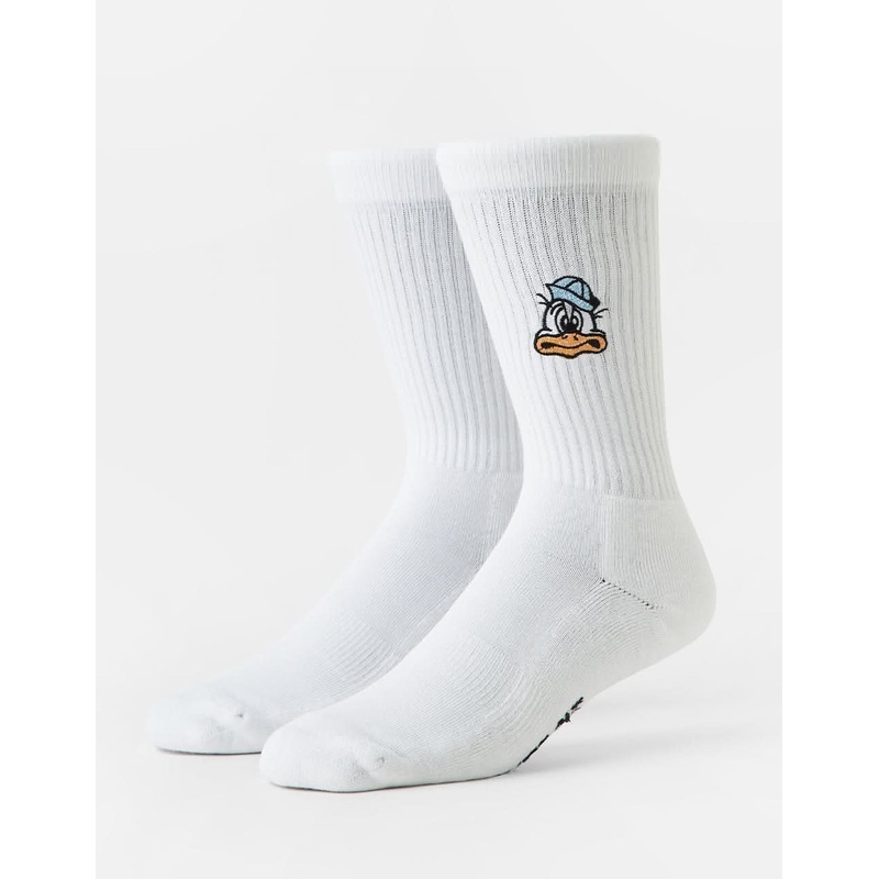 Route One Duck Crew Socks – White