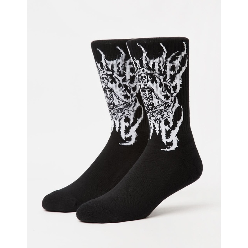 Route One Inner Peace Crew Socks – Black