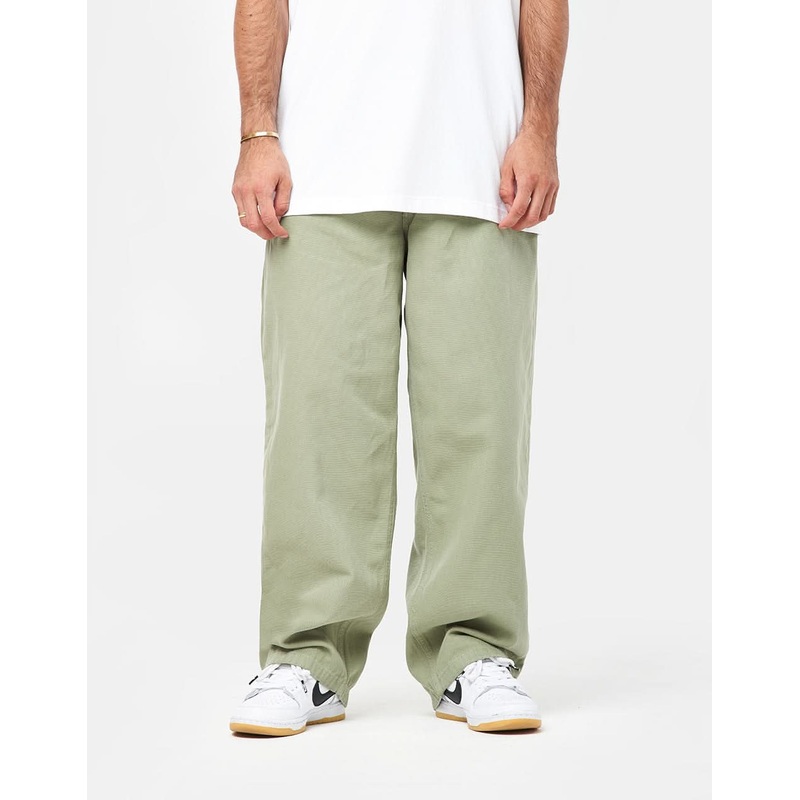 Route One Super Baggy Canvas Pant – Oil Green