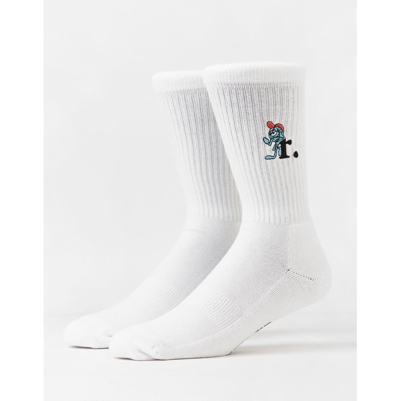 Route One Worldwide Chillers Crew Socks – White