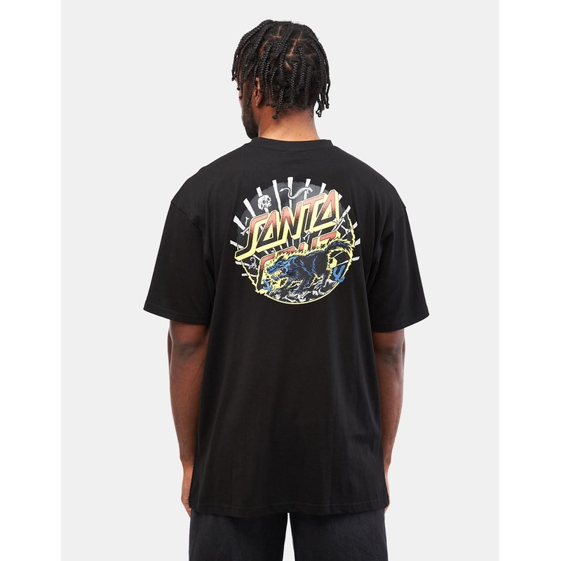 Santa Cruz Kendall Wolf Dot T-Shirt – Black