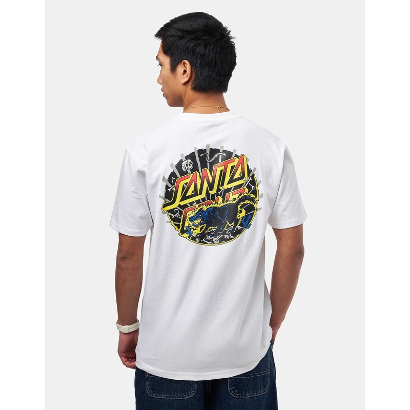 Santa Cruz Kendall Wolf Dot T-Shirt – White