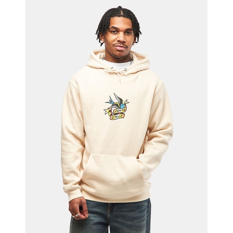 Santa Cruz Sommer Sparrow Front Pullover Hoodie – Chalk