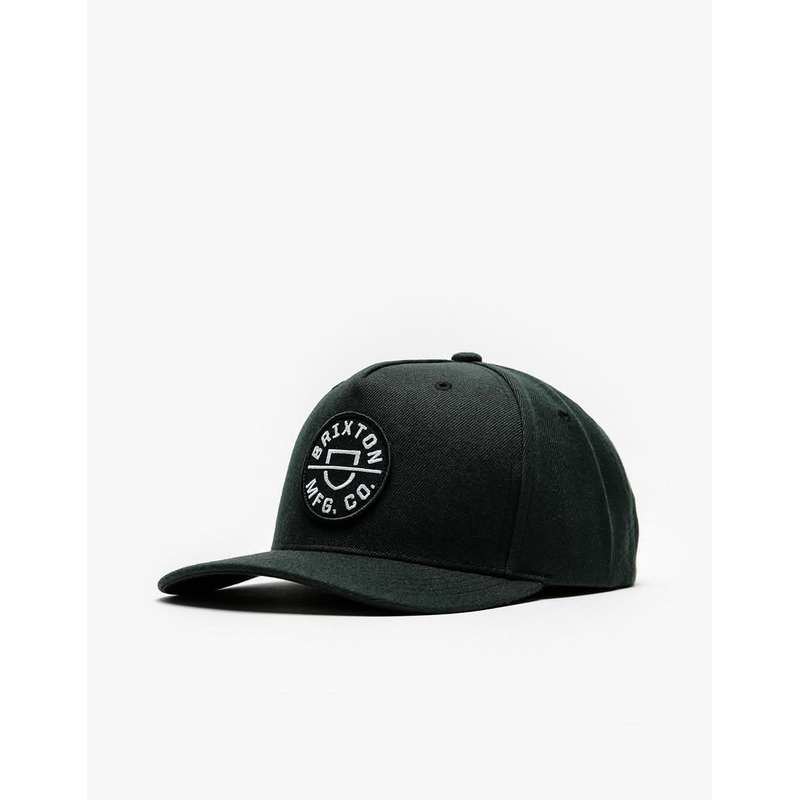 Brixton Crest C MP Snapback Cap – Black