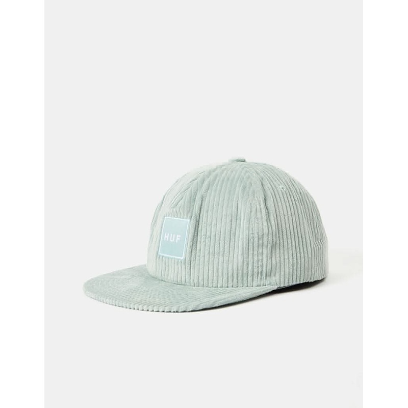 HUF Box Logo Cord Strapback Cap – Mint
