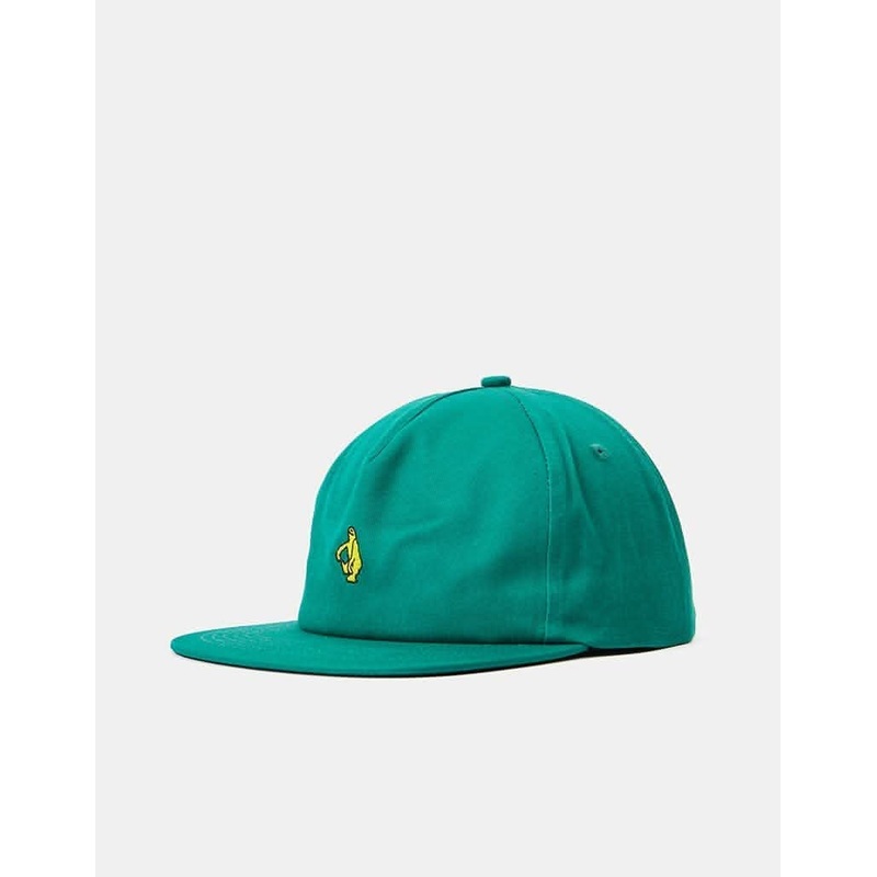 Krooked Shmoo Snapback Cap – Dark Green/Yellow