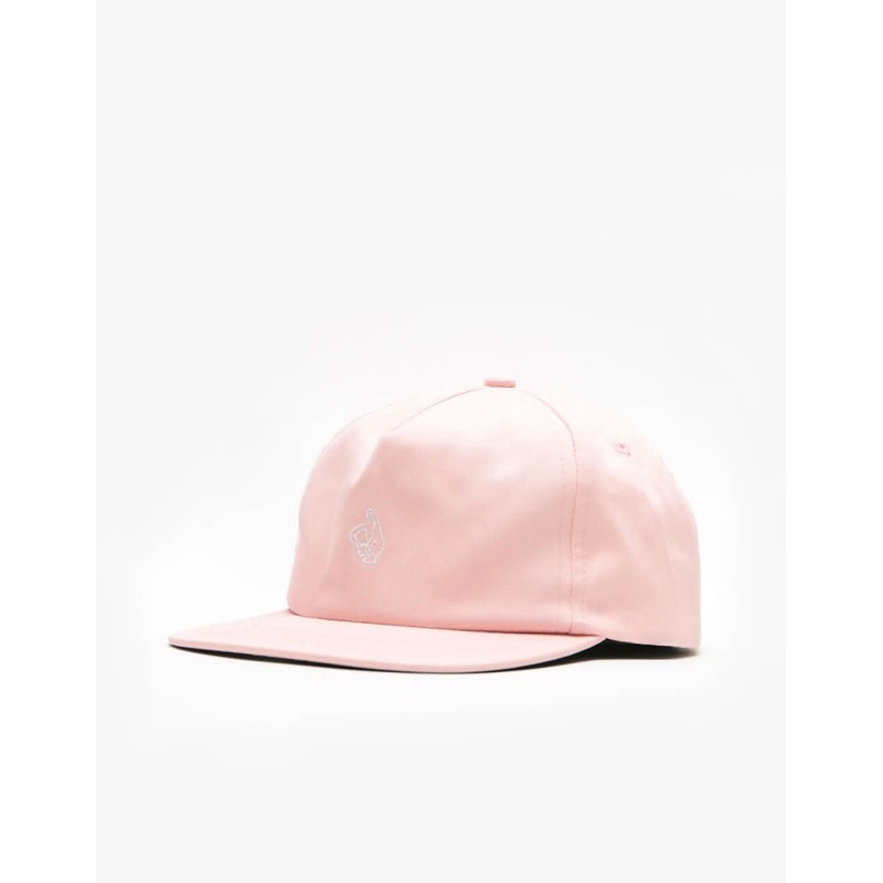 Krooked Shmoo Snapback Cap – Pink/White