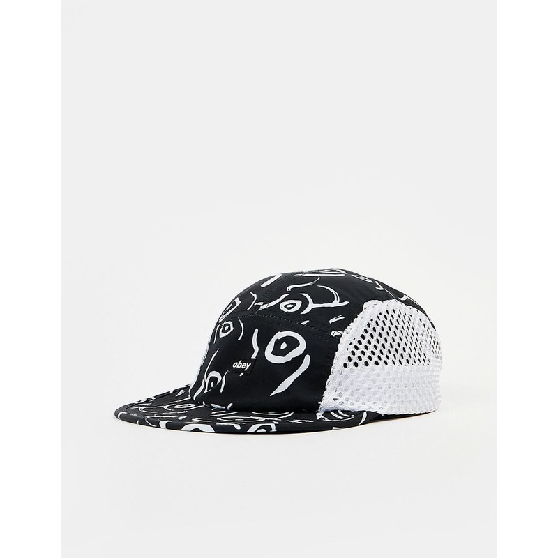 Obey Scribbles 5 Panel Cap – Black/Multi