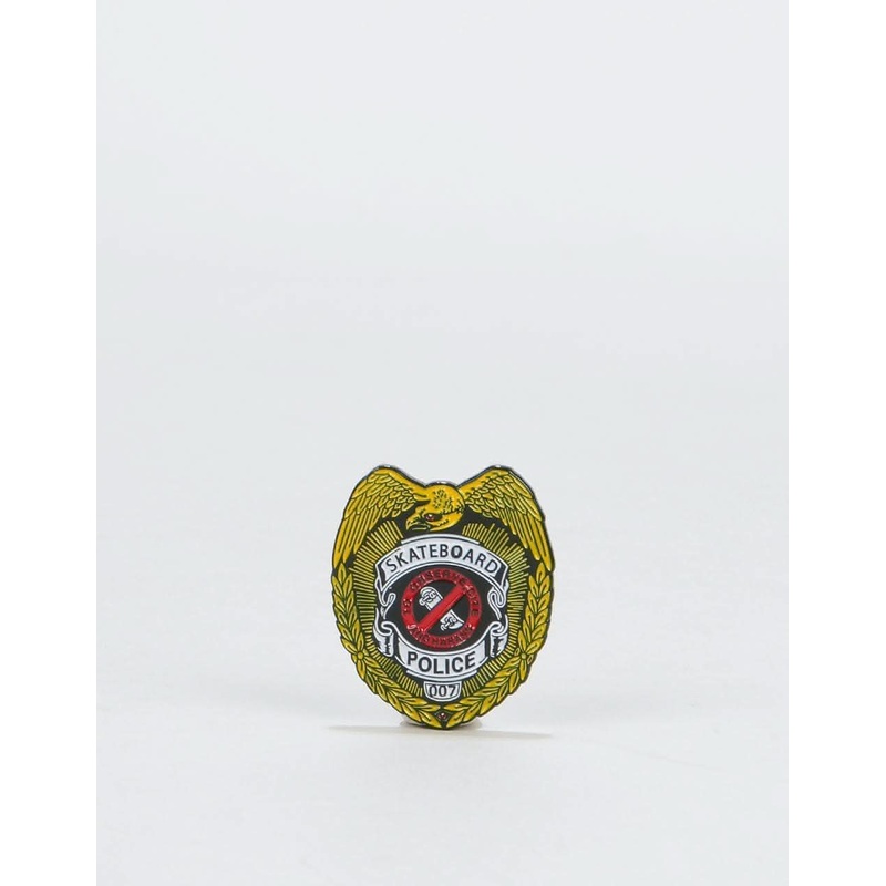 Powell Peralta Skateboard Police Lapel Pin – Multi