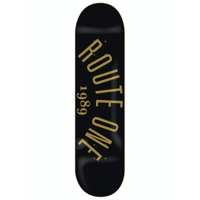 Route One Arch Logo ‘X1 Shape’ Skateboard Deck – 8.25″