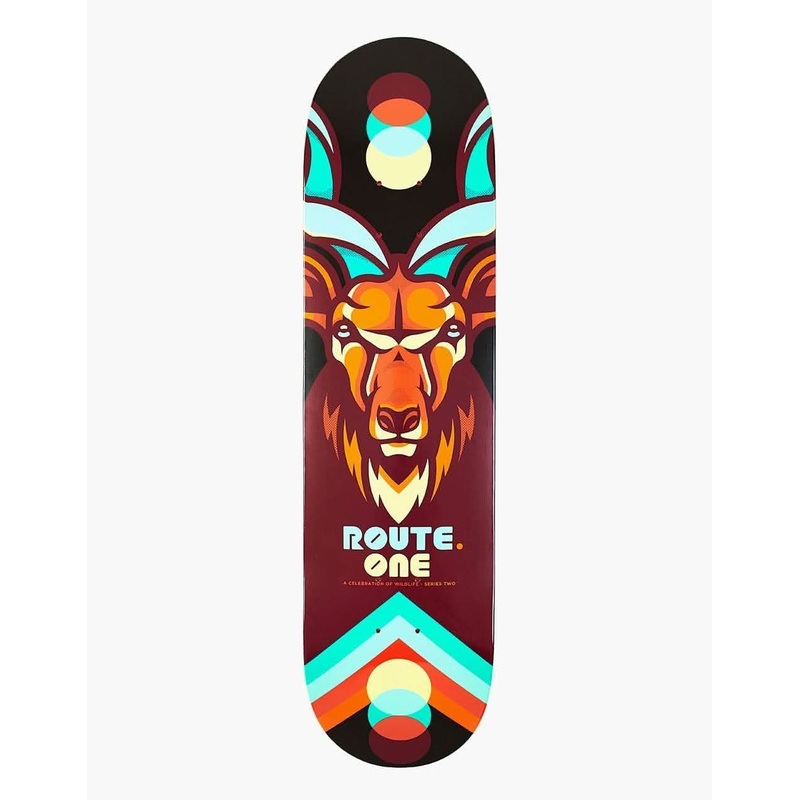 Route One Horned Beasts Skateboard Deck – 8″