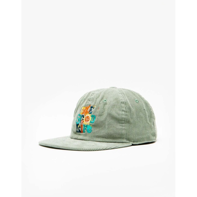 Route One The Good Life Cord Strapback Cap – Dusty Wave