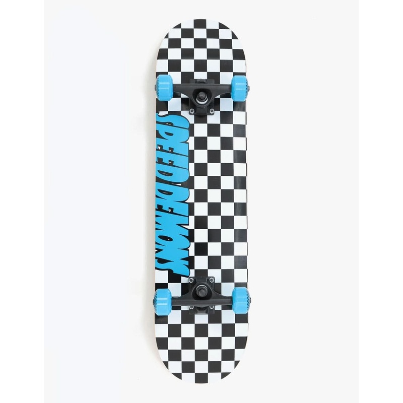 Speed Demons Checkers Complete Skateboard – 7.75″