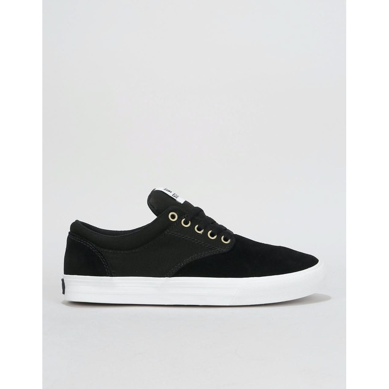 Supra Chino Skate Shoes – Black/White/White