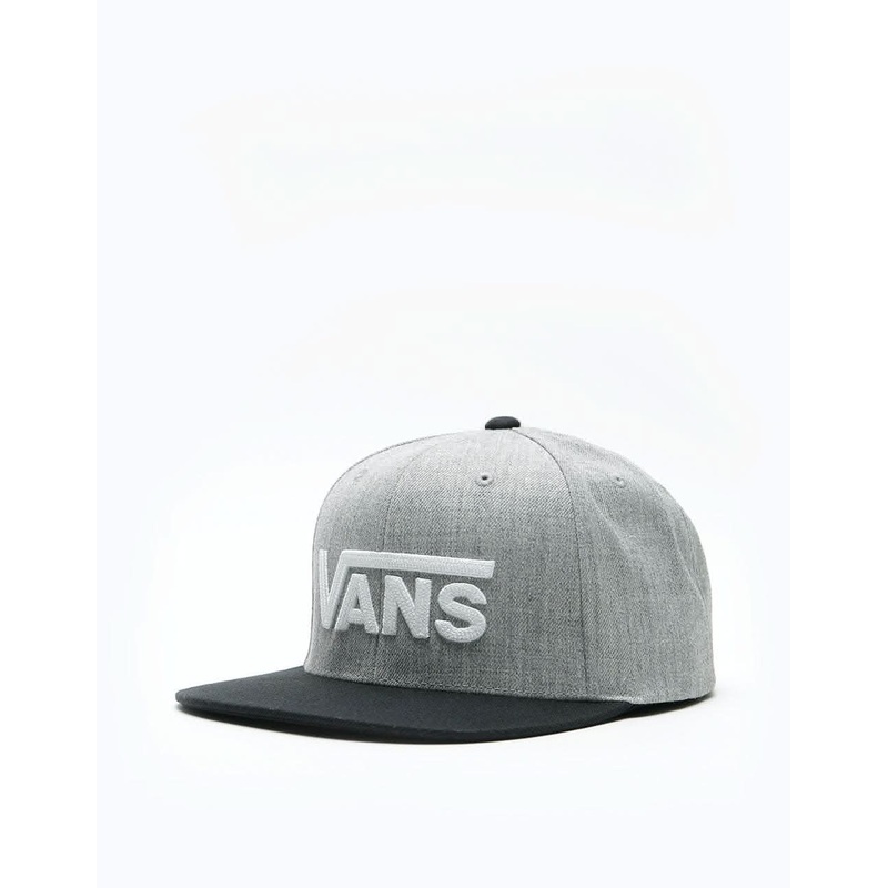 Vans Drop V II Snapback Cap – Heather Grey/Black