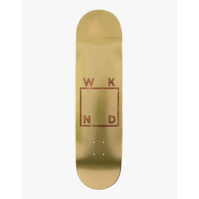 WKND Gold Plated Logo Skateboard Deck – 7.75″