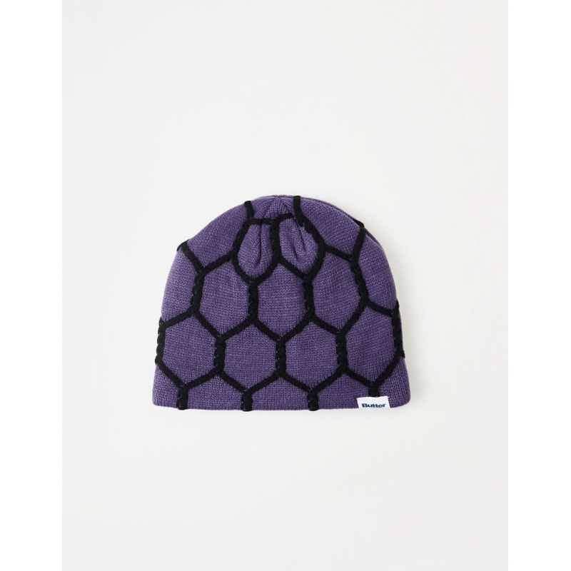 Butter Goods Chain Skull Beanie –  Dusk Purple