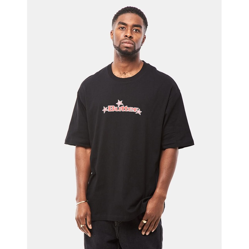 Butter Goods Star Logo T-Shirt – Black